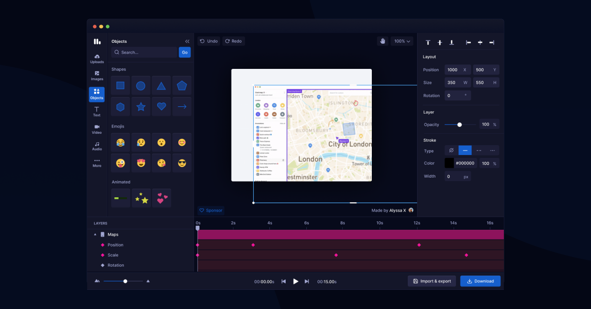 Motionity - The web-based motion graphics editor for everyone